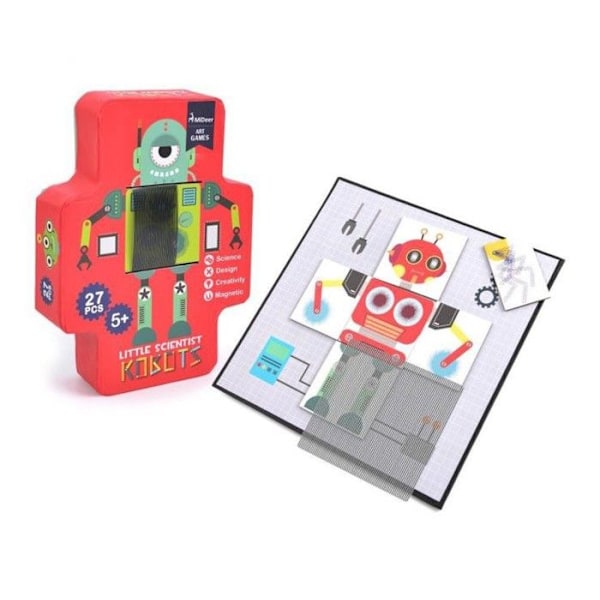 Mideer - 3D-animaatiopeli magneett robot - TROUSSELIER Röd