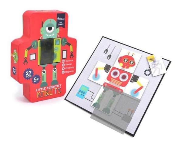 Mideer - 3D magnetisk robotanimationsspel - TROUSSELIER Röd