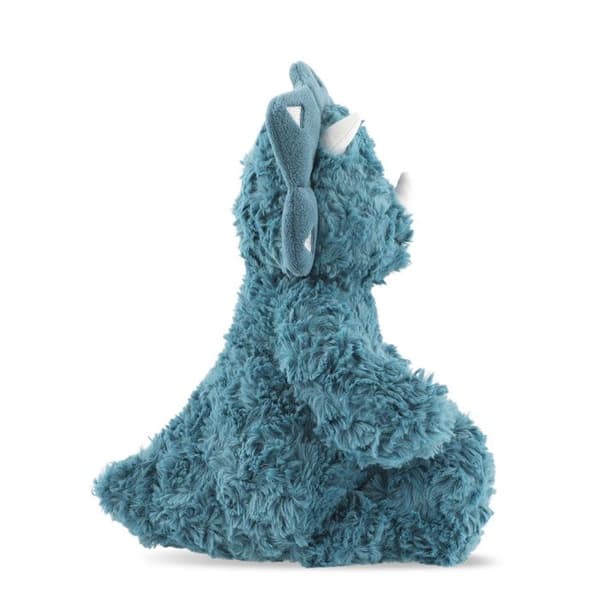 Pehmolelu - TRIXIE - Herra Triceratops - 25 cm - Luomupuuvilla & kierrätetty polyesteri - Sininen Blå
