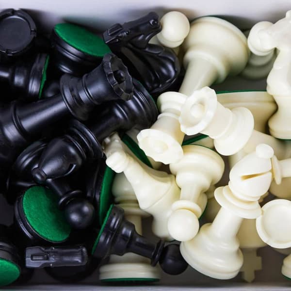 Wilson Jeux - Plastschackpjäser T5 Kung 95 mm Vit