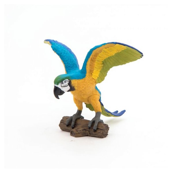 Papo - Blå arapapegojafigur Flerfärgad