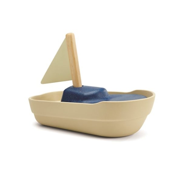 Plan Toys - Suuri purjevene 21 cm - TROUSSELIER Beige