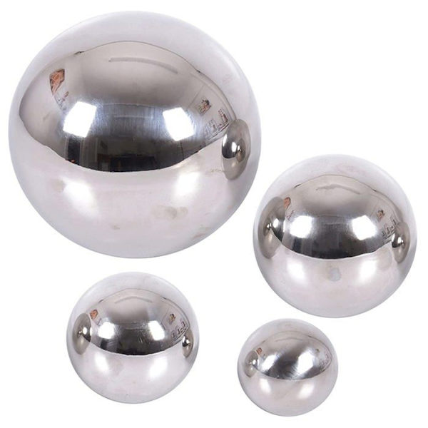 Set med 4 reflekterande och sensoriska bollar - TICKIT - Barnspel - Rostfritt stål - Från födseln Silver