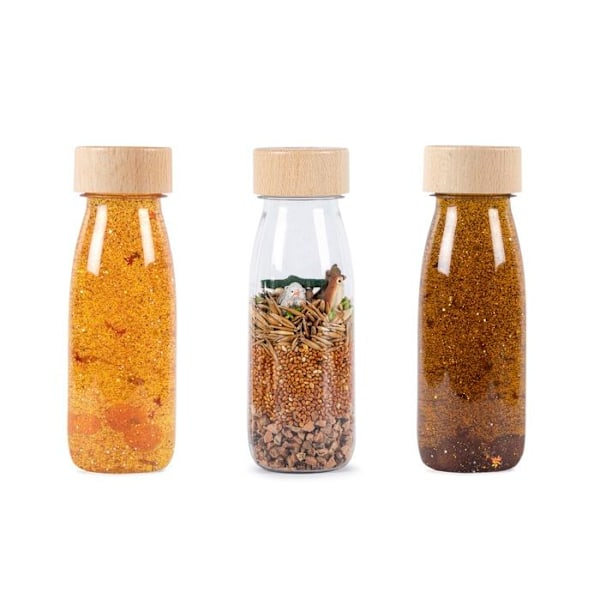 Petit Boum - 3 Woodland Sensory Bottles - COOL KIDS PROJEKT kastanj