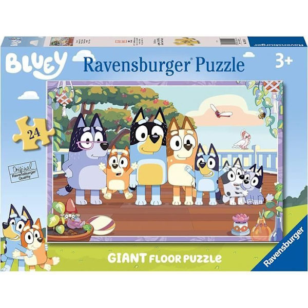 Jätte 24-bitars pussel, familjetid/blått, från 3 år och uppåt, äventyr, 05622, Ravensburger Flerfärgad
