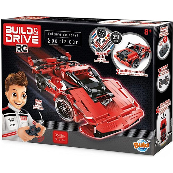 Buki Urheiluautot R/C Punainen