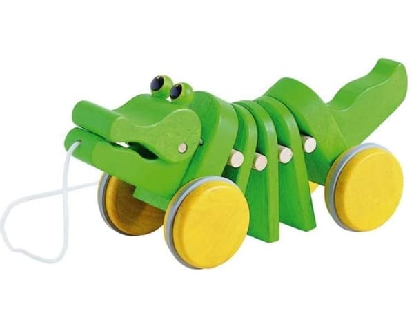Alligator A Tirer grönt och gult