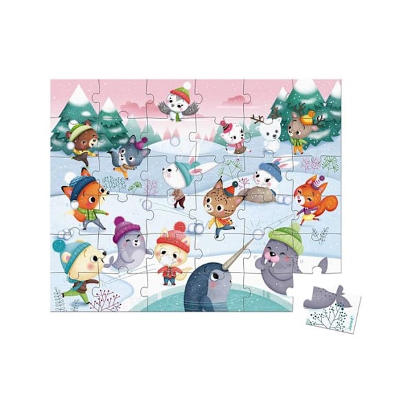 Barnpussel - JANOD - Snöbollskamp - 36 bitar - Flerfärgad Flerfärgad