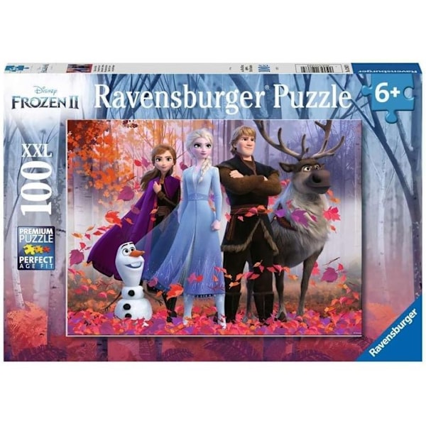 Palapeli La Reine des Neiges 2 - Ravensburger - 100 palasta XXL - Metsän taika Grön