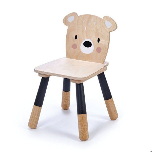 Junior björnstol i trä - Tender Leaf Toys - Flerfärgad - Vit Flerfärgad