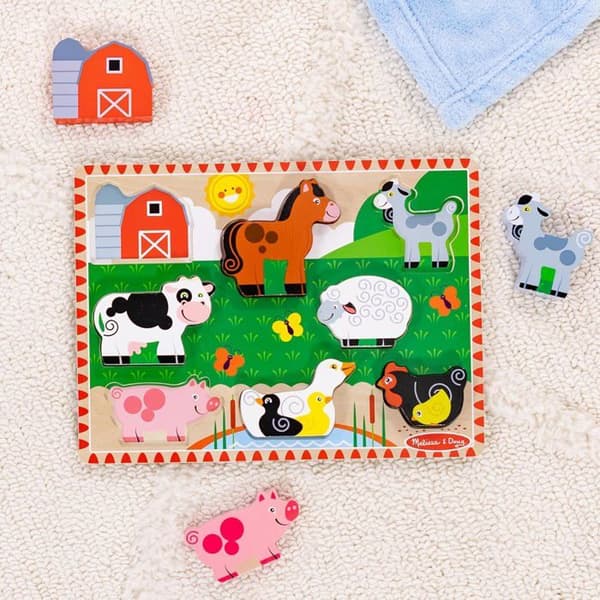 Melissa & Doug - Paksupulma Maalaistalon eläimet Röd