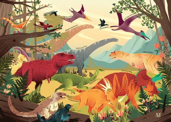 JURASSIC Flerfärgad