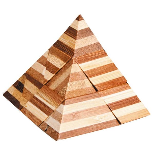 Fridolin - Bambus Puslespil Pyramide beige