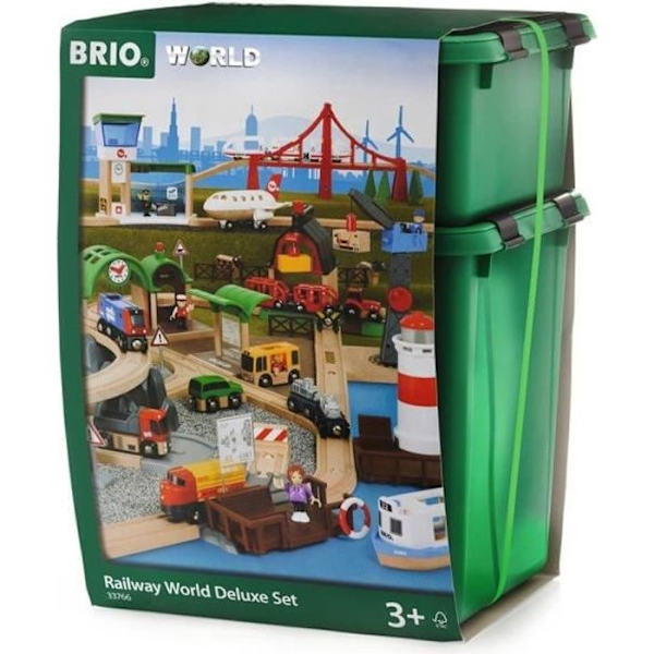 Brio World Circuit The Extraordinary World of BRIO - 106 delar - Tågbana i trä - Ravensburger - Från 3 år - 33766 mångfärgad