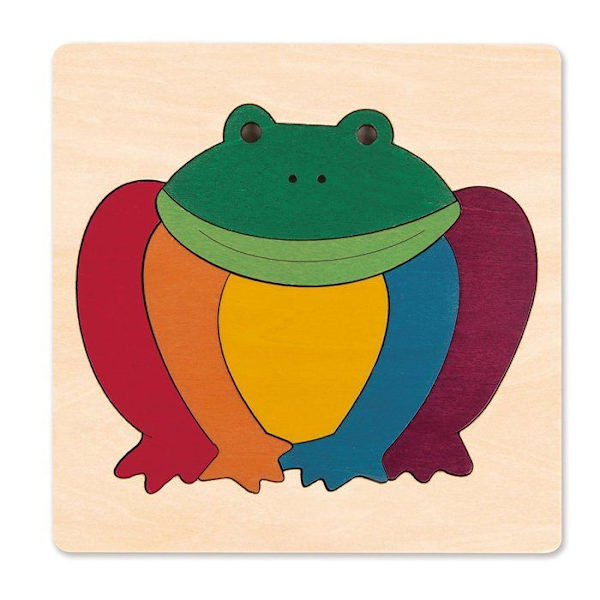 Hape Toys - Pussel - Regnbågsgroda - HAPE Flerfärgad