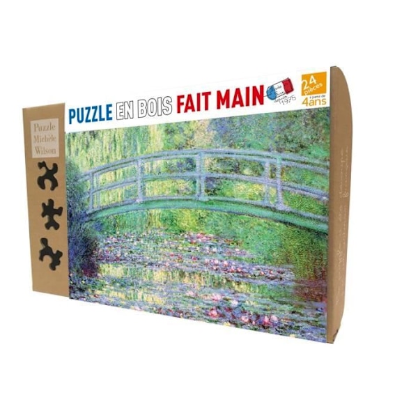 Puu palapeli 24 osaa MONET JAPANILAINEN SILTA - PMW - Taulut ja maalaukset - Lapsi - Monivärinen Flerfärgad