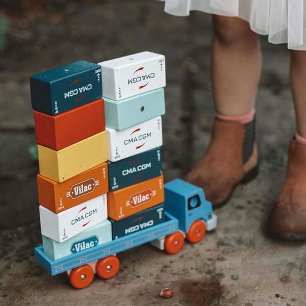 Vilac - Vilacity Container Truck Blå