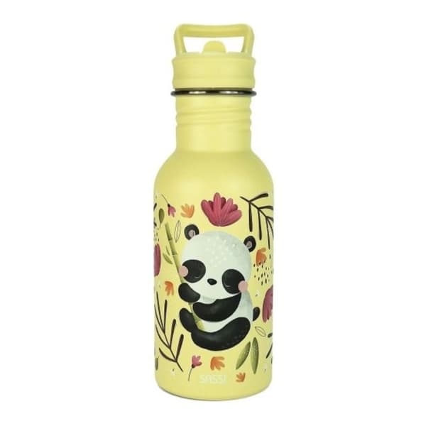 Sassi Junior - Gnummy panda rostfri flaska 500 ml