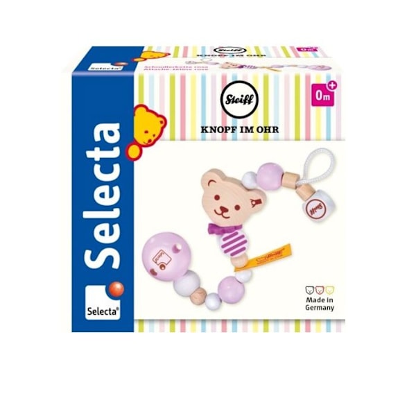 Selecta - Steiff-karhun tuttinauha vaaleanpunaisena - SCHMIDT Rosa