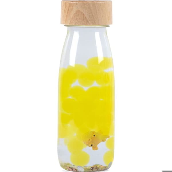 Sensorisk flaske Fisk globe - PETIT BOUM Gul