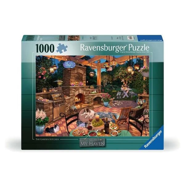 Puslespil - RAVENSBURGER - Udekøkken - 1000 brikker - 70 x 50 cm - Grøn Grön