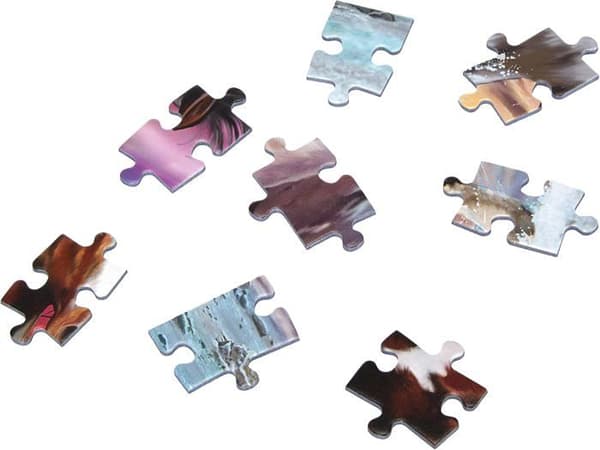 Puzzle Dyr - SCHMIDT - Trio af vilde heste - 200 brikker - Lilla - Barn Violett