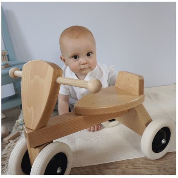 Egmont Toys - Træ gåvogn brun