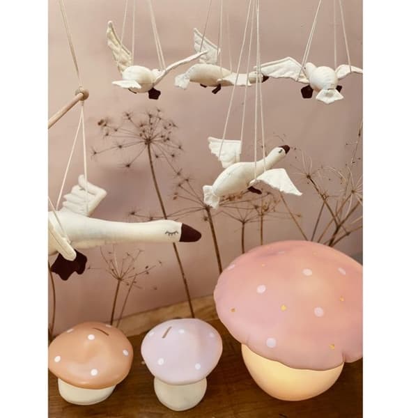 Egmont Toys - Mobile ænder i bomuld beige
