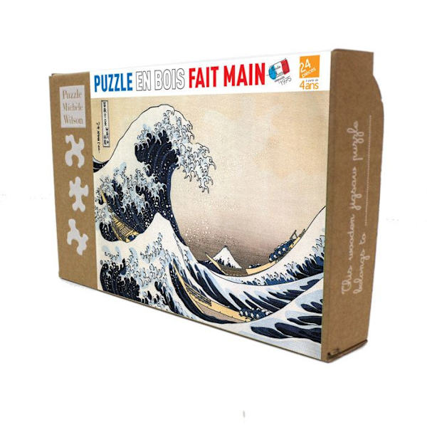 Michèle Wilson Pussel - Hokusai's Wave - WILSON-SPEL Flerfärgad