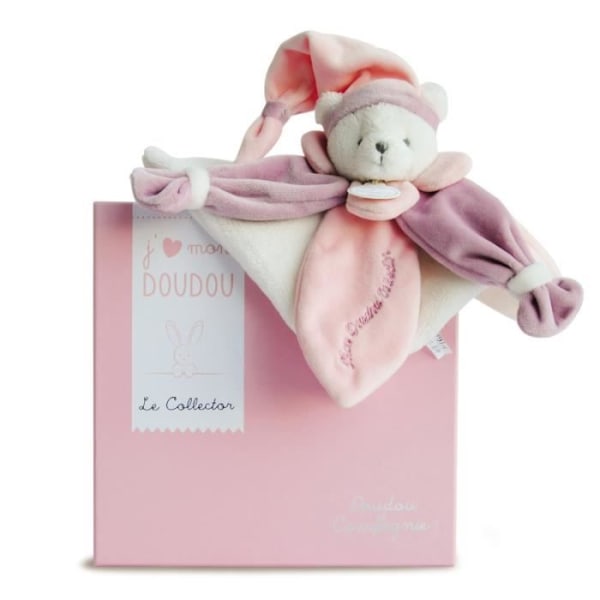 Doudou Bear Pink Collector - DOUDOU ET COMPAGNIE - 24cm - Rosa - Girl - Baby