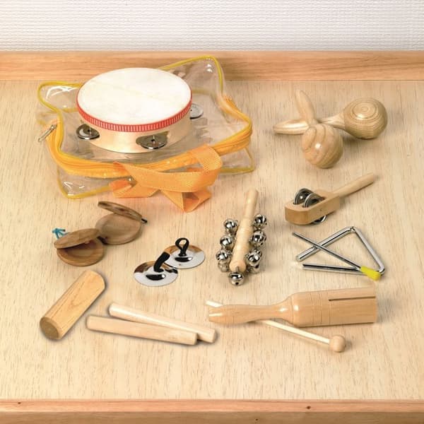 TickiT - Sæt med 10 percussioninstrumenter - COMMOTION Beige