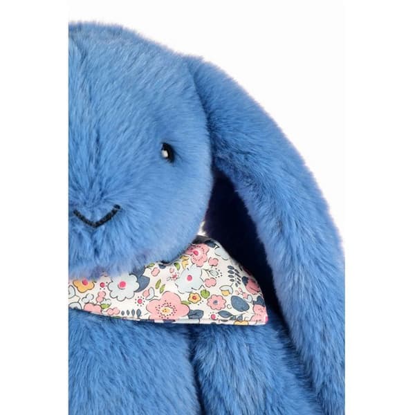 Doudou och Kompaniet - Nalle Rabbit Fleurette blå 35 cm Blå