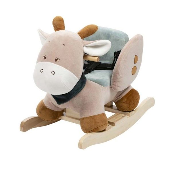 NATTOU Luna Giraffe Rocker - Rocker leksak för 12 månader gammalt barn - Brun och grå Brunt och grått