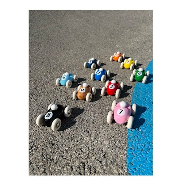 Mini roadster i trä - Vilac - Gul - 7 cm - Lektoy för barn - Tillverkad i Frankrike Gul