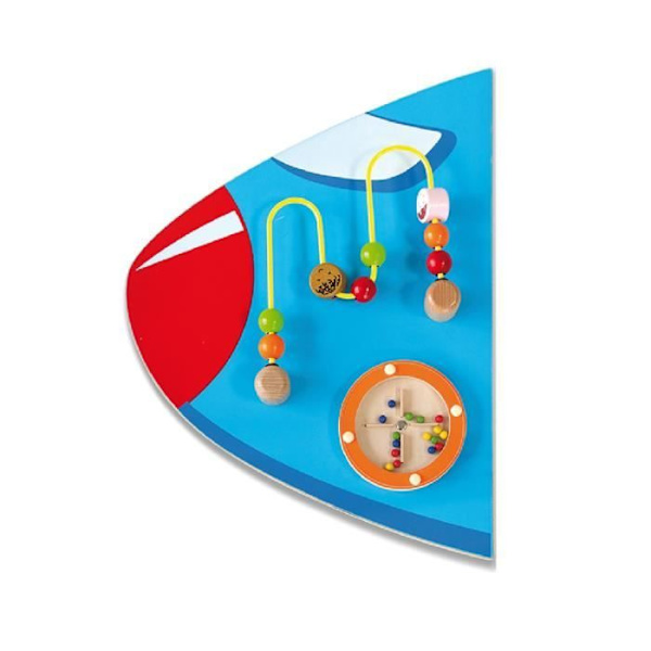 Viga Toys junior plan väggspel 180 cm blått trä 5 st Blå
