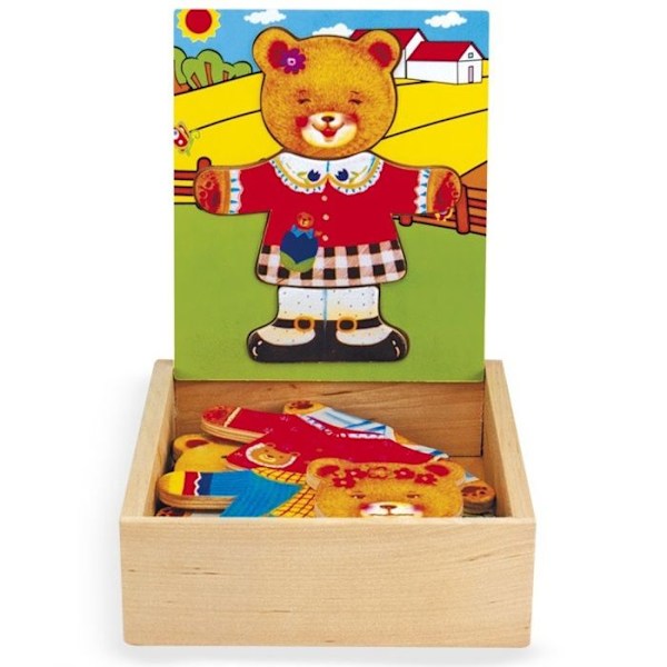 Puinen palapeli Ulysse Couleurs d'Enfance - Oursonne - 18 osaa - Sekä pojille että tytöille - Alkaen 24 kuukauden iästä