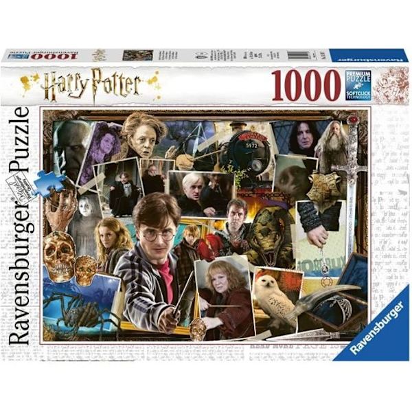 Harry Potter vs. Voldemort Pussel - Ravensburger - 1000 bitar - För vuxna och barn från 12 år och uppåt Flerfärgad
