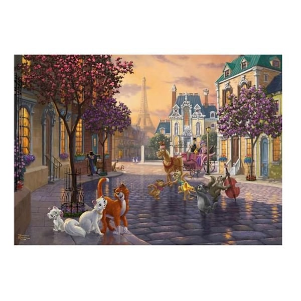 PUZZLE 1000 BITAR DISNEY : DE ARISTOKRATERNA Flerfärgad