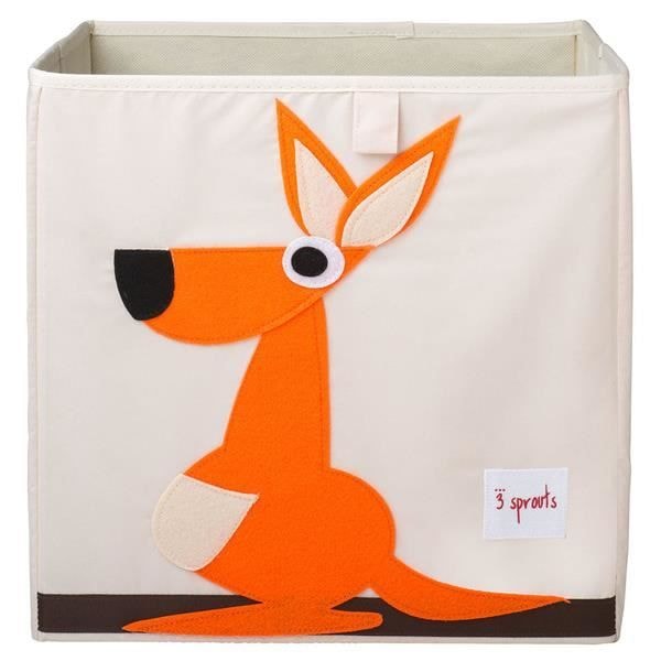 3 groddar - Känguruförvaringskub - ELEMENT FÖR BARN Orange