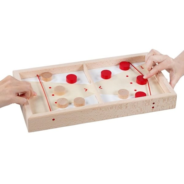 Goki - Super Puck 2 i 1 shuffleboard-spel - GOLLNEST & KIESEL Beige