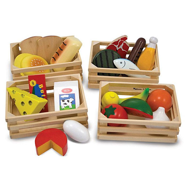 Puuhaaste ruokaleikit - MELISSA & DOUG - Ruokaryhmät - Sekä pojille että tytöille - Sopii 3-vuotiaista alkaen Flerfärgad