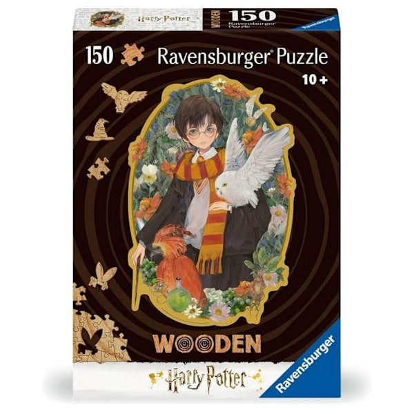 Pussel Forme 150 bitar i trä: Harry Potter Svart