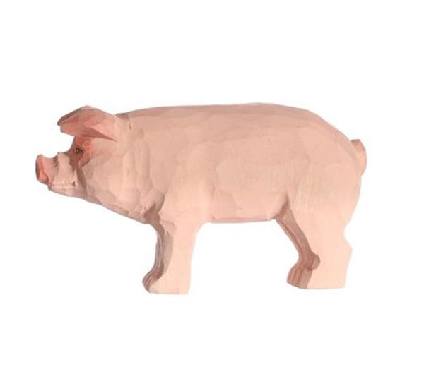 Wudimals - Pig Figurine - K-PLAY Rosa