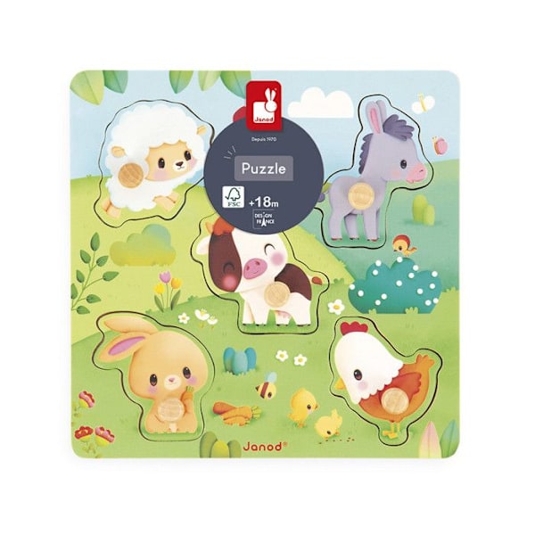 Palapeli Taktile Tila - 5 kpl Grön