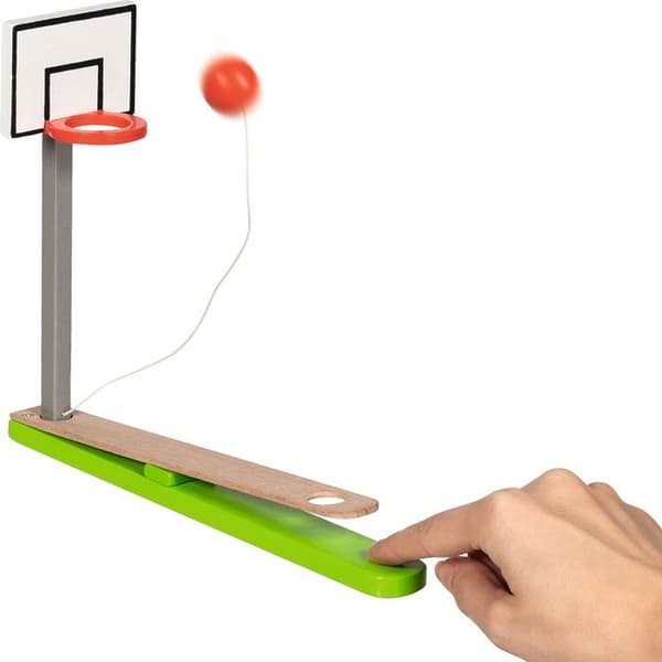 Bordbasketspel - GOKI - GOLLNEST & KIESEL - Trä - Grön - Bollen är fäst Grön