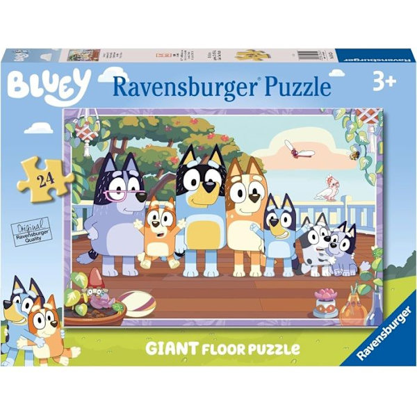 Jätte 24-bitars pussel, familjetid/blått, från 3 år och uppåt, äventyr, 05622, Ravensburger Flerfärgad