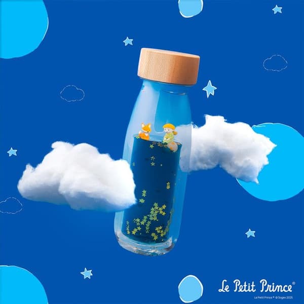 Petit Boum | Sensorisk flaske move Petit Prince - Blå - 14 x 4 cm Blå