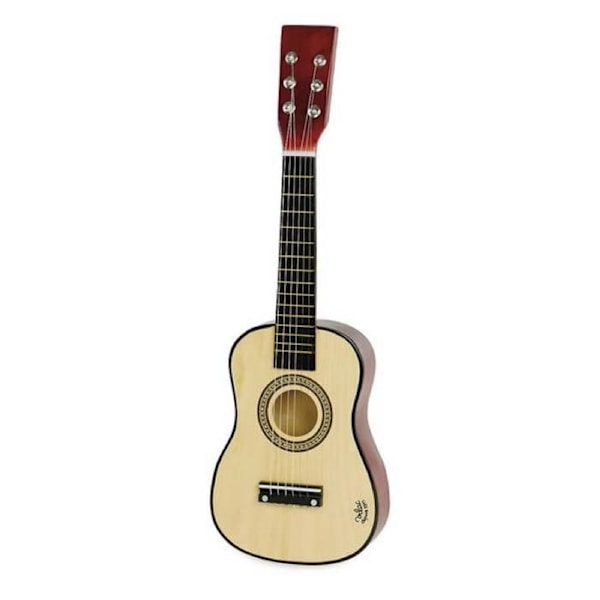 Gitarr - Unik - Klassisk gitarr - Beige färg - Levereras med pick - Ersättningssträng Unik