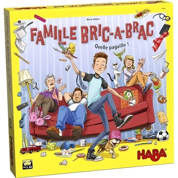 Bric-à-brac Familjebrädspel - HABA - Svängfigur - Engagerande spelmekanik