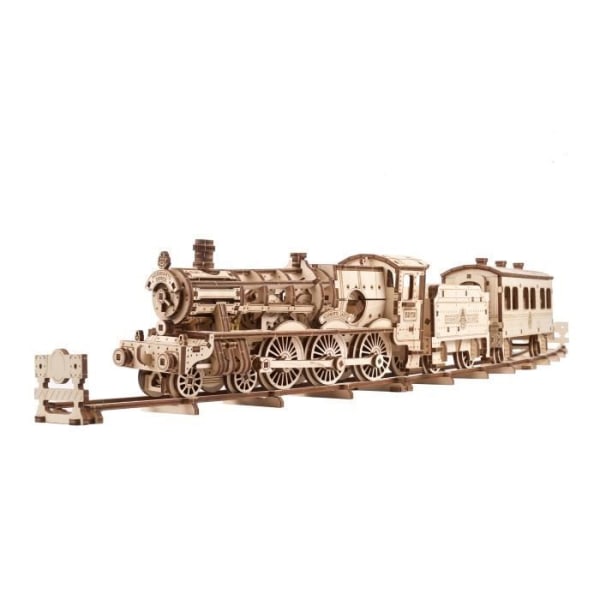 UGEARS Harry Potter Hogwarts Express trätåg att bygga - 3D trämodell pussel att bygga Beige
